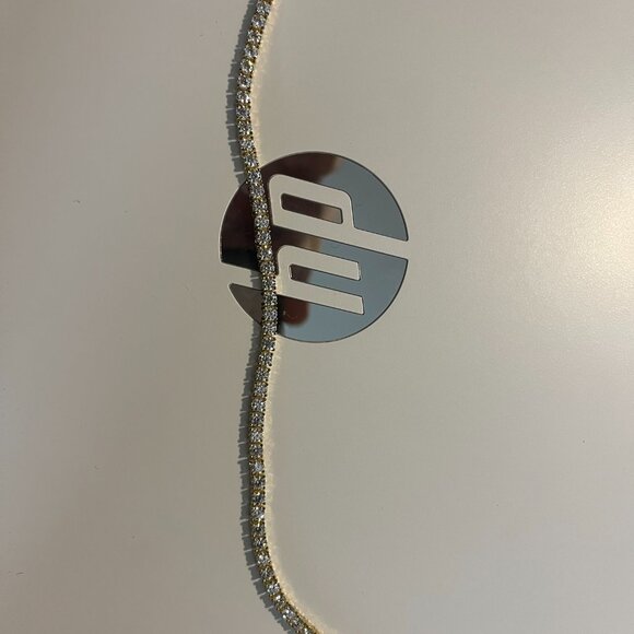 Gold-Plated 925 Moissanite Tennis Bracelet - 8 Carat Total Weigh - Picture 3 of 3